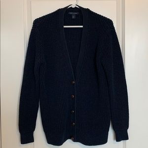 Tommy Hilfiger Navy Blue Grandpa Cardigan